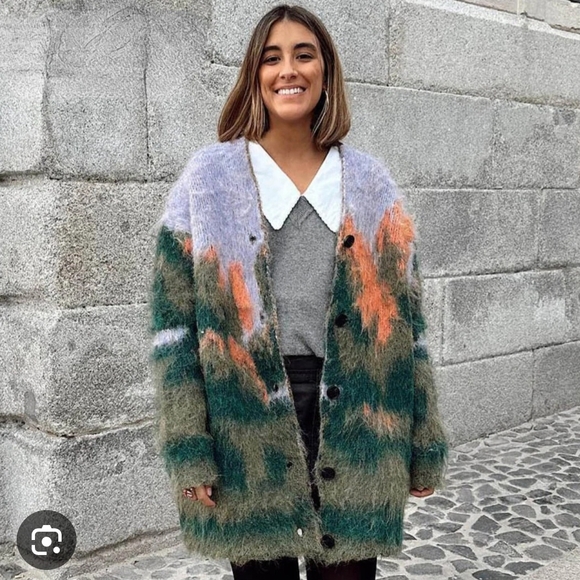 Zara Jackets & Blazers - Zara Colorful Knit Cardigan/coat